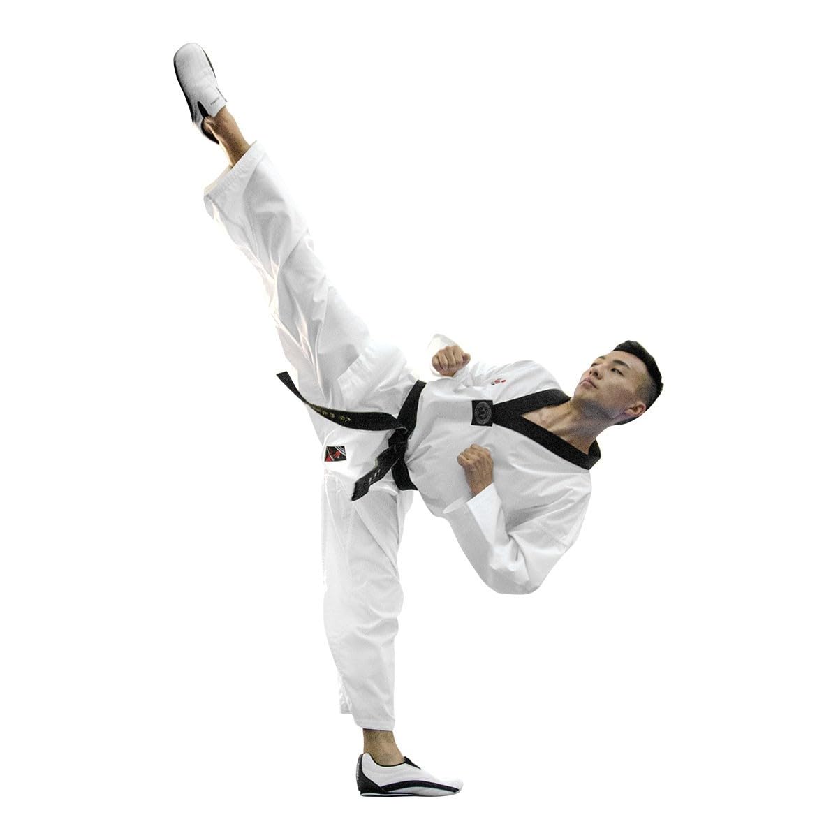 Grupo Contact kimono de taekwondo cuello negro (170 cm.)