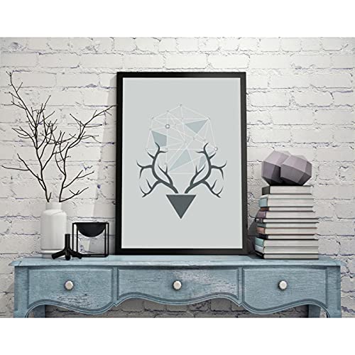 Peinture abstraite nordique pour mur salon affiche toile 50x70cm