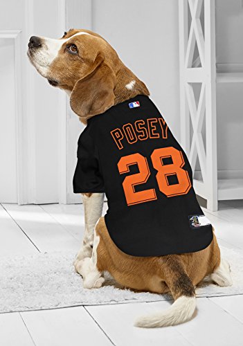 Image of MLBPA Dog Jersey - Buster Posey #28 Pet Jersey - MLB San Francisco Giants Mesh Jersey, Large