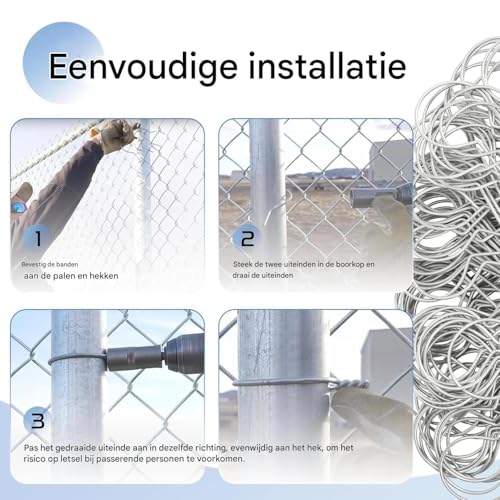 Eslabones de cadena con bridas de acero galvanizado y soluciones de cable para parques 4