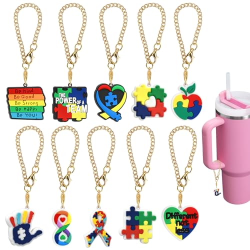 Charm Accessories for Stanley Cup 10 PCS Cute Handle Charm for Tumbler Gifts for Women
