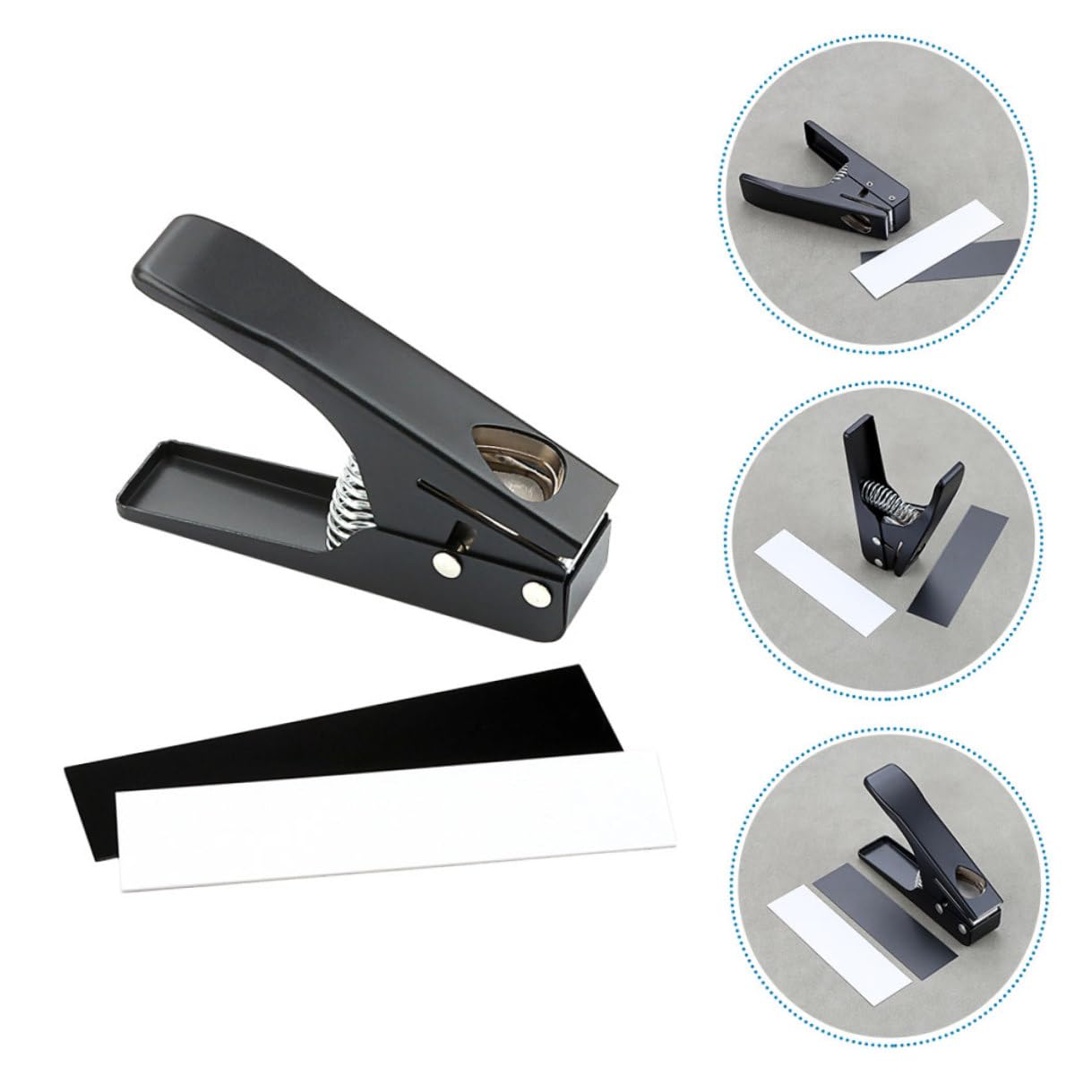 Perforatore per Plettri per Chitarra Nero R26e, Metallo Plastico