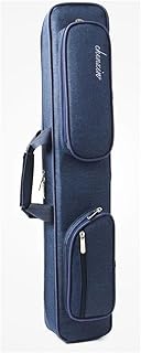 Estuche para Tacos De Billar 3x4, Estuche De Transporte para Palos De Billar De 80 Cm con Capacidad para 3 Colillas Y 4 Ejes, Bolsa Suave para Palos De Billar con Grandes Bolsillos (Color:Azul)