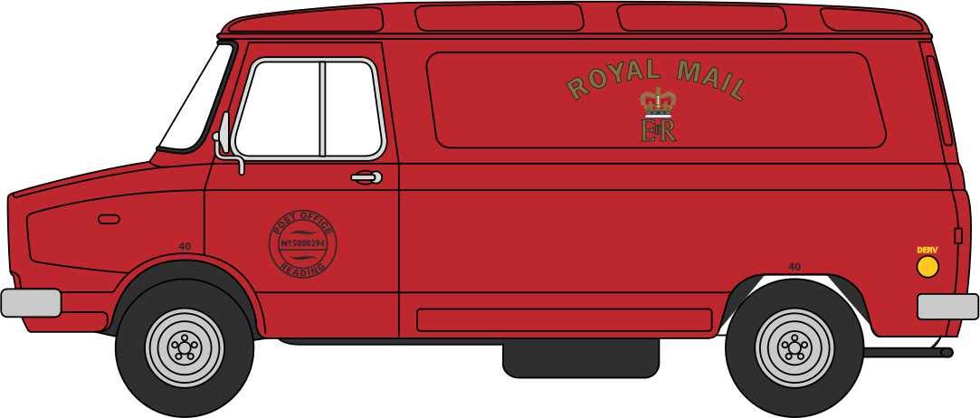 Oxford Diecast 76SHP011 Sherpa Van Royal Mail