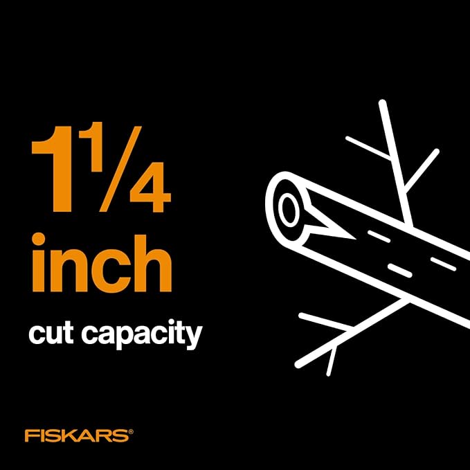 Overall, the Fiskars 15" PowerGear Super Pruner/Garden Lopper is a durable and reliable tool that is well-suited for a range of trimming and cutting tasks in the garden. Its sharp steel blade, PowerGear technology, and comfortable design make it a popular choice among gardeners and homeowners looking to maintain their outdoor spaces. Whether cutting through thick branches or pruning smaller plants, this pruner/lopper is a versatile and effective tool for maintaining a neat and tidy garden. Description by ChatGPT.