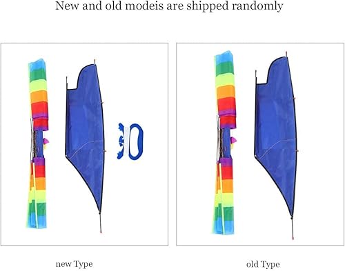 Miniatura 7 de Cometa de velero 3D enorme arcoíris - Fácil de volar, edades 4-8 y adultos