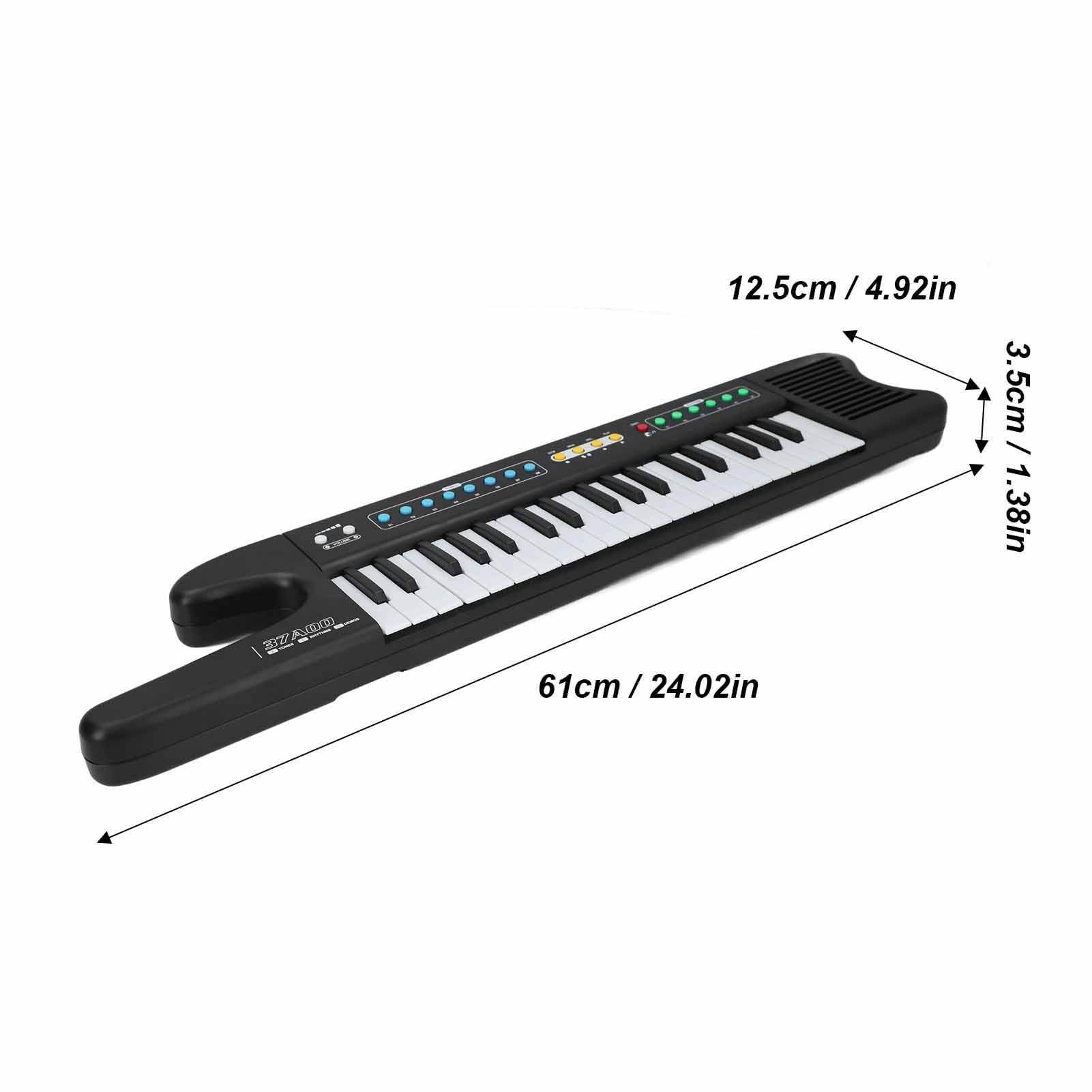 Tastiera per per Bambini, Elettronica a 37 Tasti con Microfono, Tastiera Musicale per Bambini Modalità Didattica Funzione di Registrazione Giocattolo Educativo per l'apprendimento Precoce
