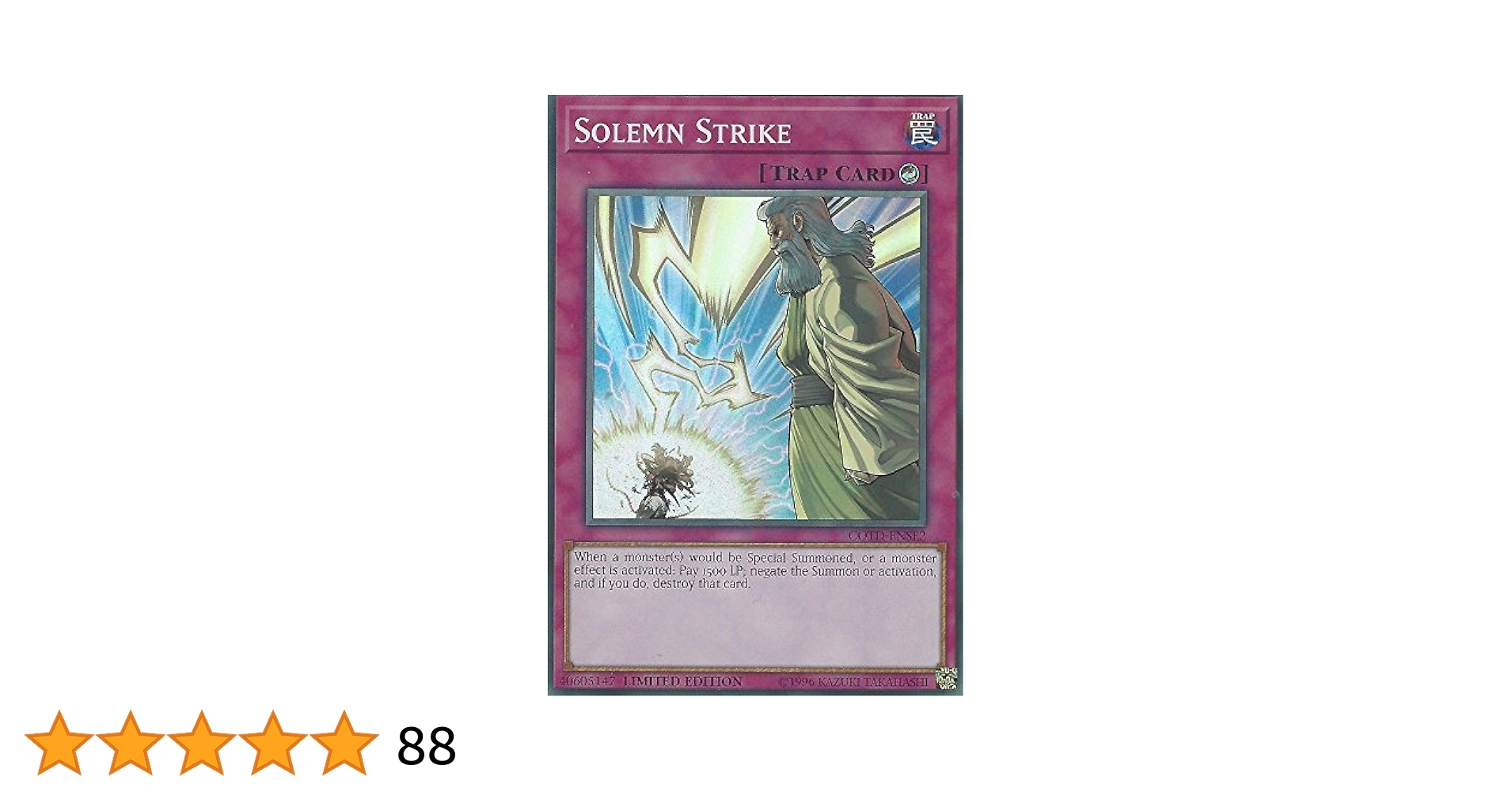 Amazon.com: Yu-Gi-Oh! Solemn Strike - COTD-ENSE2 - Super