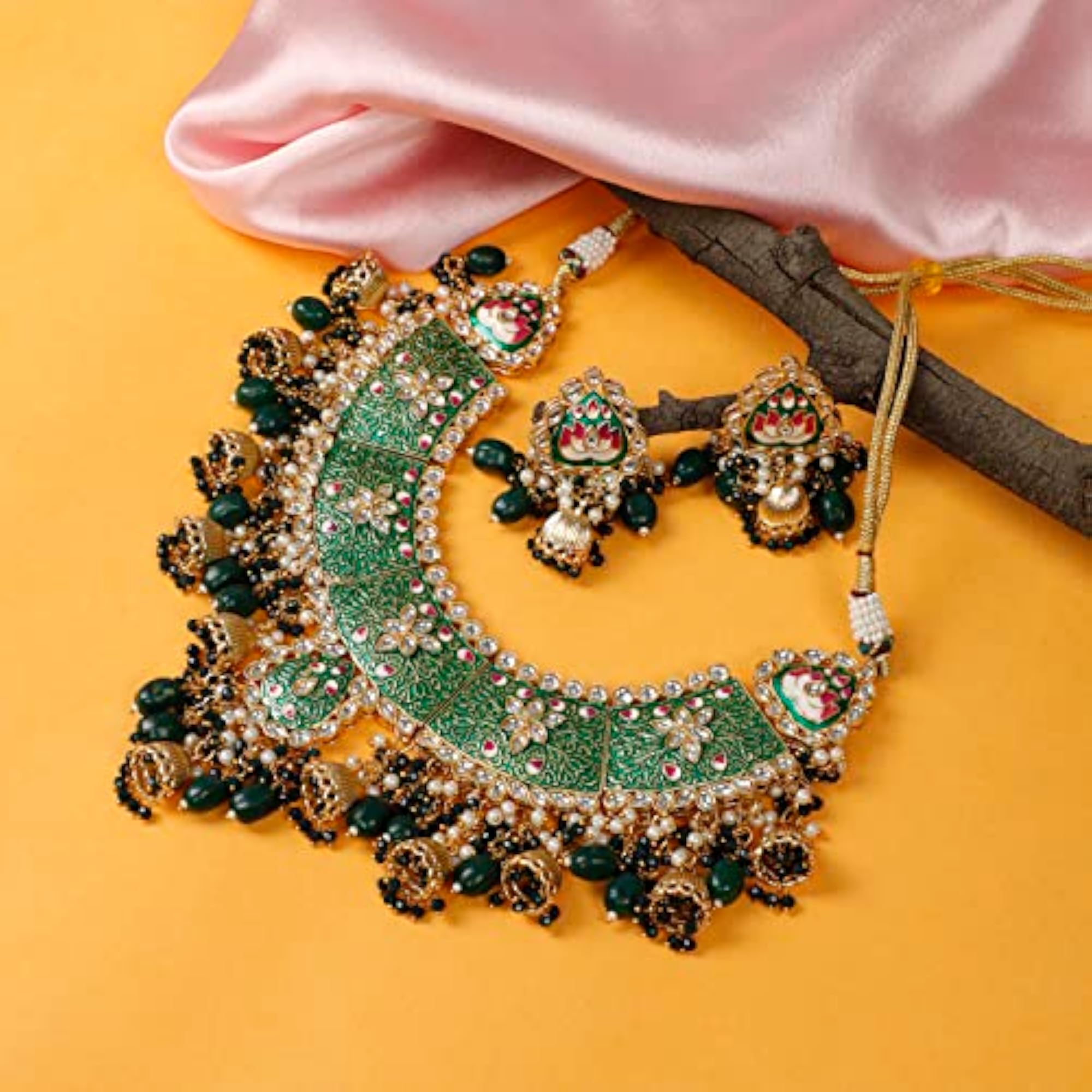 Queen Jhumki Set, Premium Party Necklace for Women