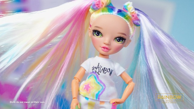 Muñeca Rainbow High Custom Fashion ojos azules miniatura 7
