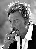  JLANEZI 5D Diamant Broderie Bricolage Johnny Hallyday Diamant Peinture mosaïque Puzzle Image de Strass Point de Croix,G717,70x95cm