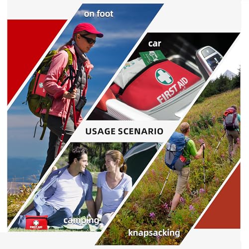 image for General Medi Mini First Aid Kit, 110 Piece Small First Aid Kit - Inclu