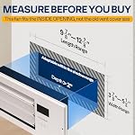 VIVOHOME Register Booster Fan - 4'' x 12'' Opening with Adjustable Louver - Smart Thermostat & 10-Speed Bluetooth App Control - AC Vent Fan for Floor, Ceiling, Wall - Quiet Operation (White)