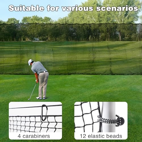 Golf Net 12x12ft, 12x15ft & 12x20ft, Golf Practice Net Sports Practice by MOZUQIA - Used condition - Image 4