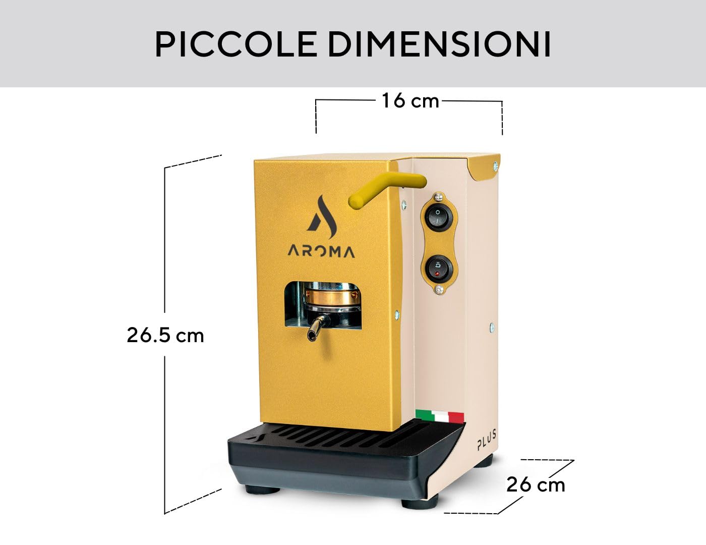 Aroma Plus Gold Avorio, Macchina caffè espresso cialde ESE 44