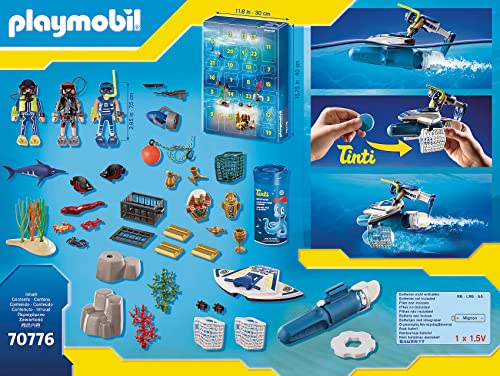 PLAYMOBIL Adventskalender 70776 Badespaß Polizeitaucheinsatz, Ab 4 Jahren – Bild 4