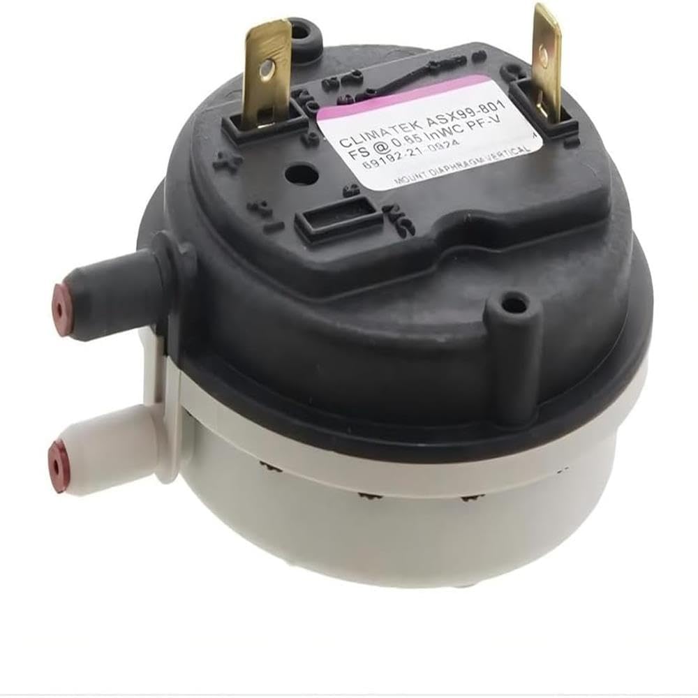 104371-01 Gas Furnace Air Pressure Switch - Fits for Ducane 10437101 10U93 11U64 605187-01 60518701 - Furnace Vent Air Pressure Switch - 0.65" W/C