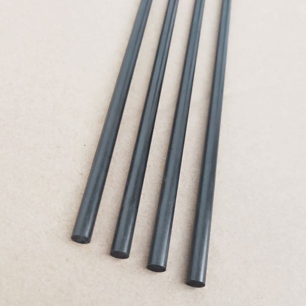 Pręty z włókna węglowego 500 mm do samolotu RC, matowa tuba 4-10 mm rama latawca DIY(4pcs 7mm)