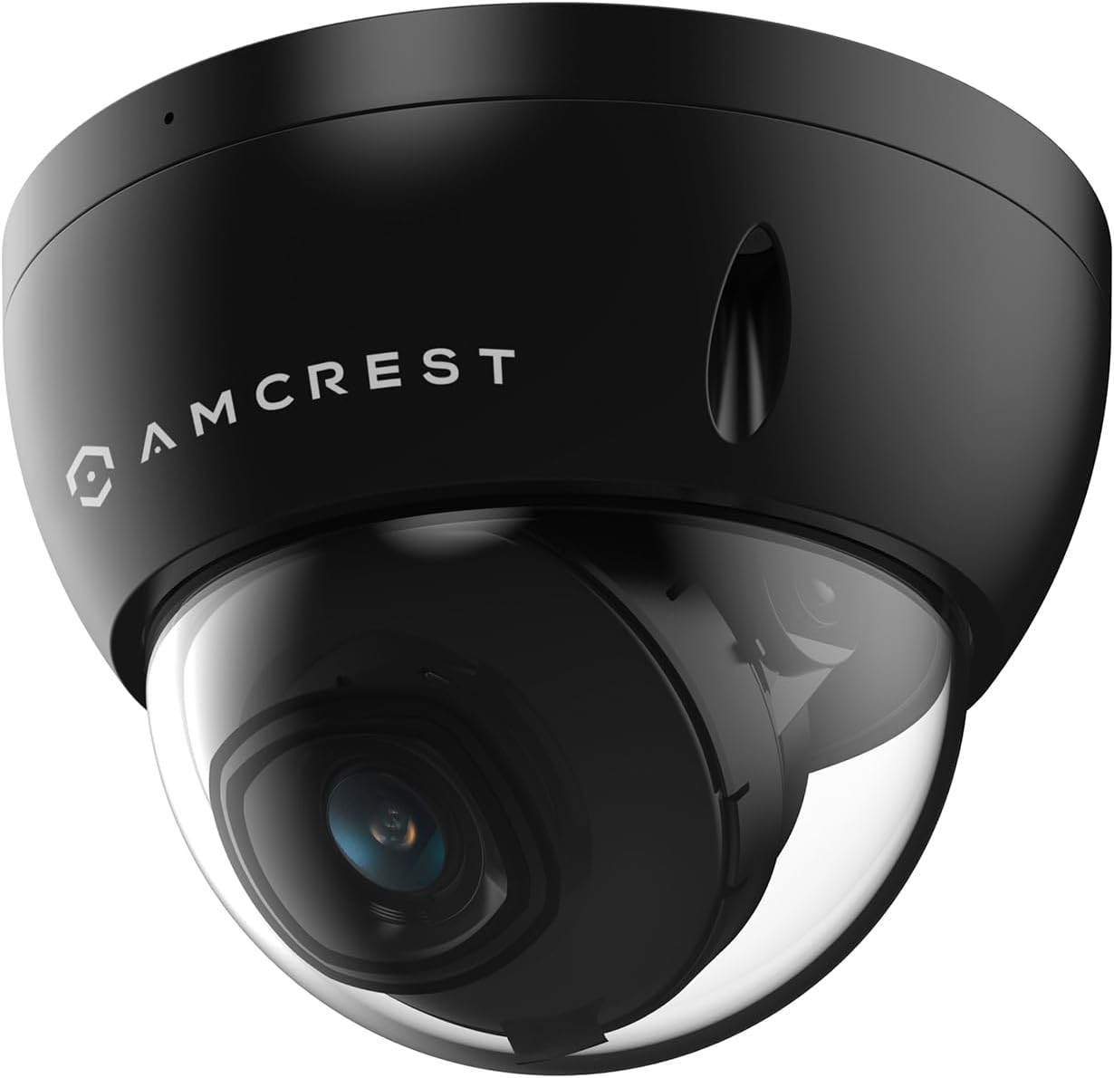 Amcrest 5MP POE Camera, Outdoor Vandal Dome Security POE IP Camera, 5-Megapixel, 98ft NightVision, 2.8mm Lens, IP67, IK10 Resistance, MicroSD 256GB (Sold Separately), Cloud, NVR (IP5M-D1188EB-AI-V3)