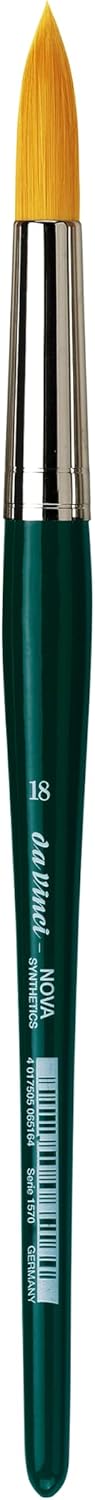 da Vinci Nova Series 1570 Watercolor Brush, Round Synthetic, Size 18