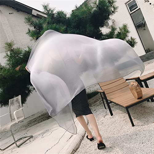 Women Ombre Chiffon Scarf Soft Lightweight Shawl Wrap Scarfs4