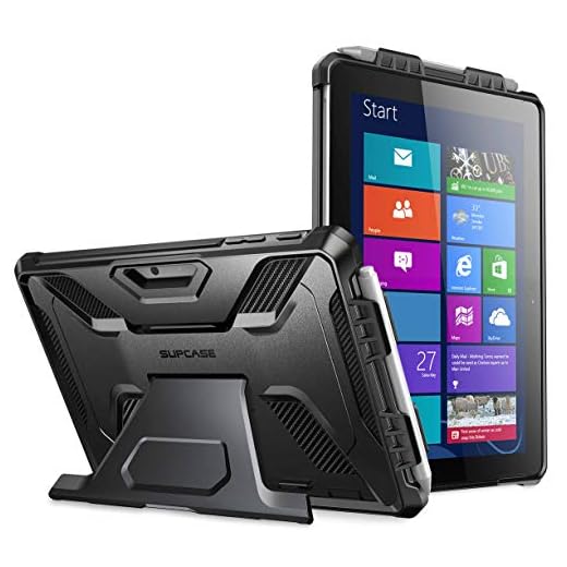 SUPCASE[UB Pro Series] Case for Microsoft Surface Go 3 (2021) / Surface Go 2 (2020) / Surface Go (2018), Full-Body Kickstand Rugged Protective Case(Black)