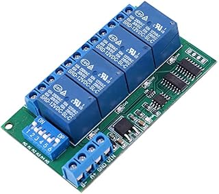 Relay Module Relay Board 12V RS485 4-Channel Relay Interface Board Electrical Equipments Blue,Module