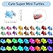 Tindobewan 50Pcs Super Mini Resin Turtles for Crafts Luminous Miniature Tiny Turtle for Fairy House Party Favors Micro Landscaping Decor（Little Turtles）