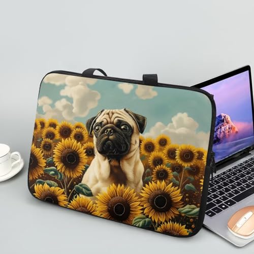 Funda para portátil ZIATUBLES 17 pulgadas con diseño floral miniatura 2