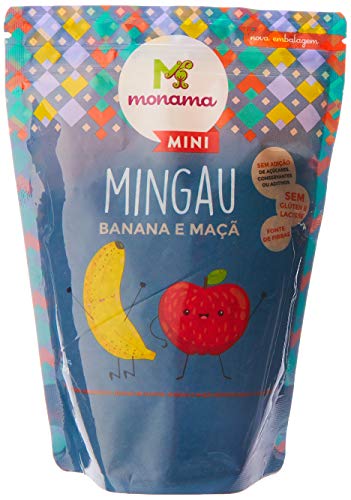 Mingau Banana Maçã Mini sem Glúten Saudável Monama 200g