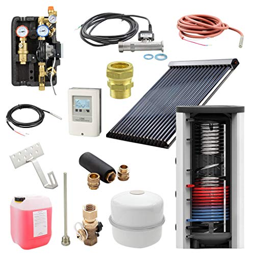 Preisvergleich Produktbild 20 m² Solarthermie Paket + 1150l Hygienespeicher mit Wärmetauscher