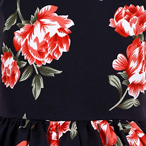 Image of Casual Frock for Baby Girls,Blue Printed and Olive Printed,Pack of 2