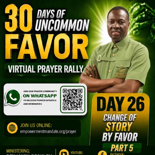 30 DAYS OF UNCOMMON FAVOR VIRTUAL PRAYER RALLY - Day 26
