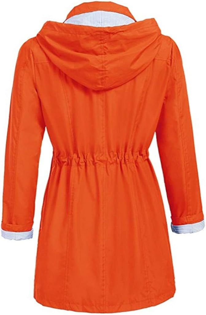 HRAPDA Rain Coat for Women Going Out Active Warm Plus Size Outdoor Sportswear Lightweight Outerwear Trenchcoat with Pockets : Clothing, Shoes & Jewelry