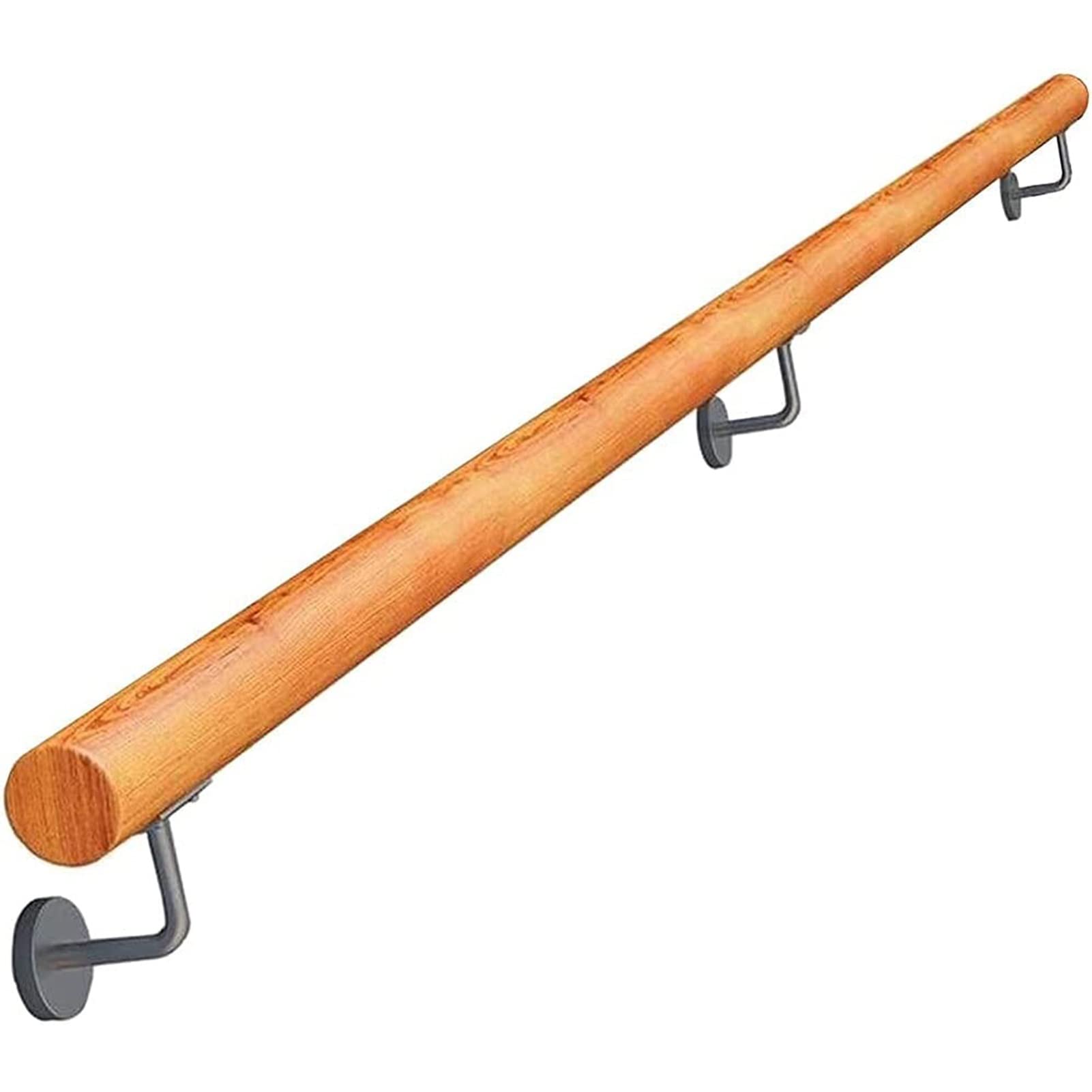 Rambarde d'escalier en bois kit complet 30 cm à 6 m avec support mural de sécurité pour maison