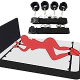 Bed Restraints Bondaged Kit Adult for Couples Neck to Wrist Bed Bondaged Restraints Kit for Women Men Under Bed Tied Down Straps Sex Gaming Furnitures for Adult Couples Kinky Toys Sweater