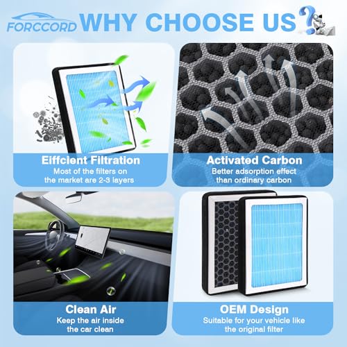 Image of 2-Pack Cabin Air Filters for RAV4 Corolla Camry Highlander CX-9 RX350