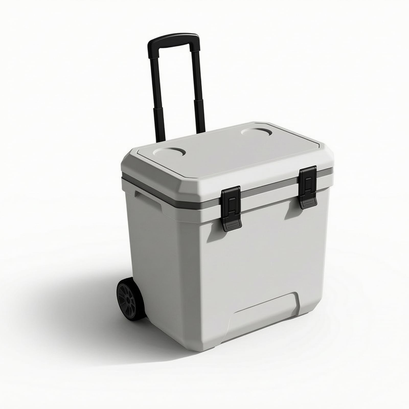 Colcolo Ghiacciaia con Ruote Contenitore Termico Frigo Portatile Borsa Frigo Rigida con Coperchio Incernierato E Scarico