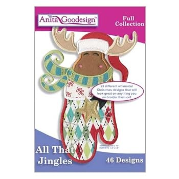 Office Product Anita Goodesign All That Jingles Embroidery Collection Book
