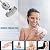 Nuodan 2 Pack 18 Stage Shower Filtered Cartridges, Replacement Multi-Stage Shower Head Filter Cartridge - Longest Lasting High Output Universal Shower Filter Blocks Chlorine & Toxins