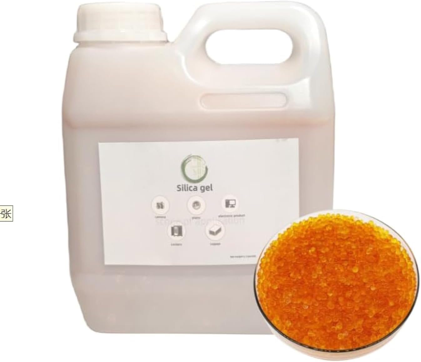 HOGOOD 2.2 LBS Orange High Quality Premium Indicating silica gel beads Moisture Absorber Desiccant Dehumidifier (Standard 2-4 mm)- reusable Rechargeable desiccant Bulk beads Silica Gel Desiccant
