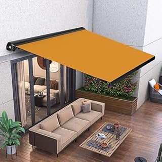 Repuesto de tela retráctil para toldo de patio, protección UV, lluvia, nieve, diseño sin marco para dar sombra y comodidad al aire libre