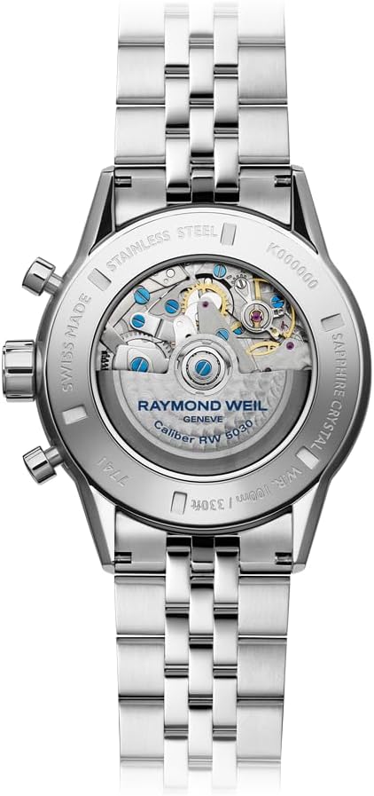 Terug view of Raymond Weil Freelancer Automatic Chronograph Watch