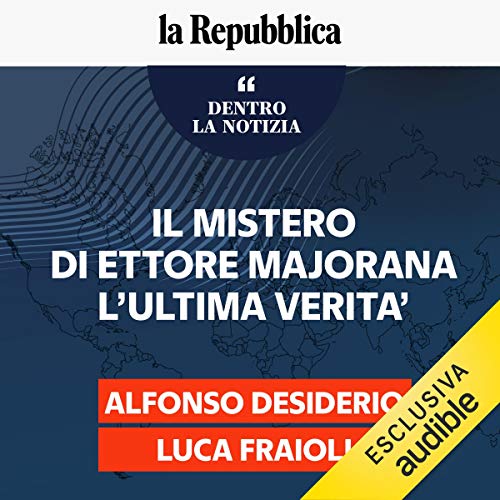 Diseño de la portada del título Il mistero di Ettore Maiorana l'ultima verit&agrave;