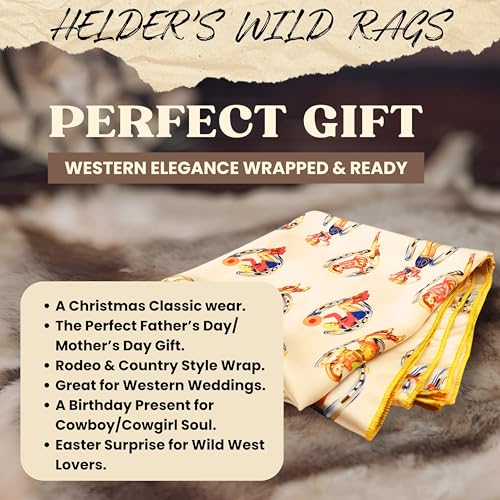 Wild Rag Silk Scarf 36'', Western Cowboy Scarves, Square Bandana,Silky Wild Rags4
