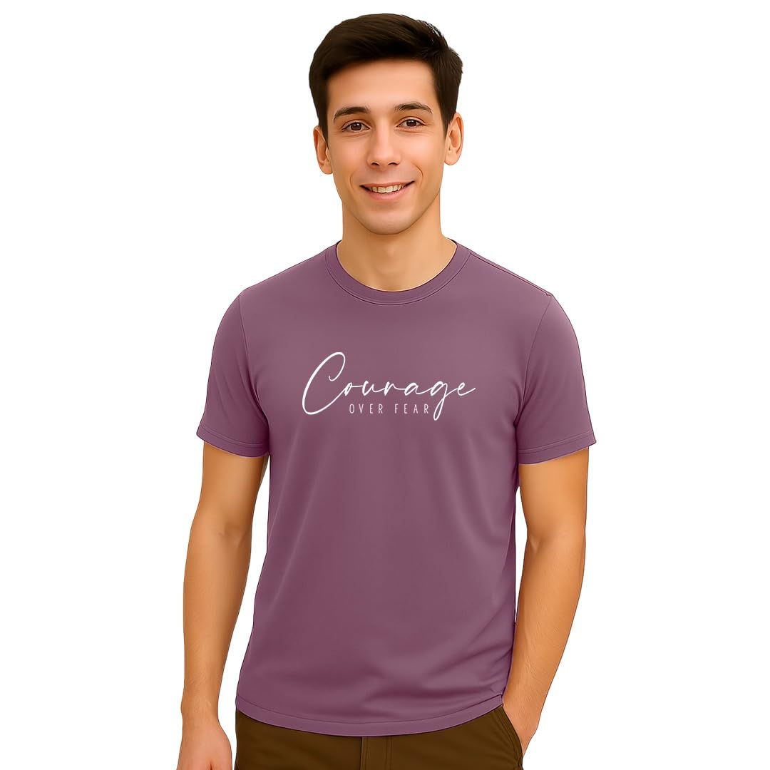 NOBERO Camiseta tipográfica de algodón de ajuste regular para hombre