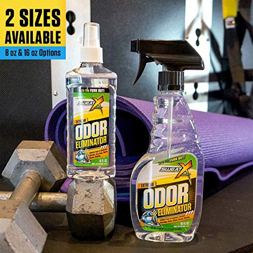 Sweat X Sport Extreme Odor Spray, Multipurpose Deodorizer For Stinky Shoes, Sports Equipment And All Odors, 8 Ounce Concentrated Formula, No Washing Required #TOP6