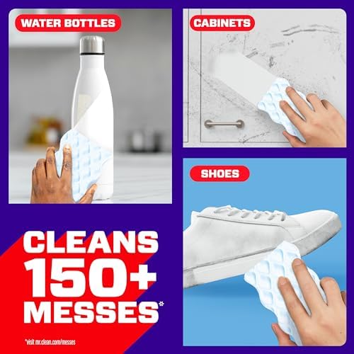 Mr. Clean Magic Eraser Sponge, Extra Durable, All Purpose Cleaner, Cleaning Scrubber, Wall, Sneaker, Kitchen, Bathroom, Shower Cleaner, Cleaning Supplies, Cleaning Pads, 7ct — view 6