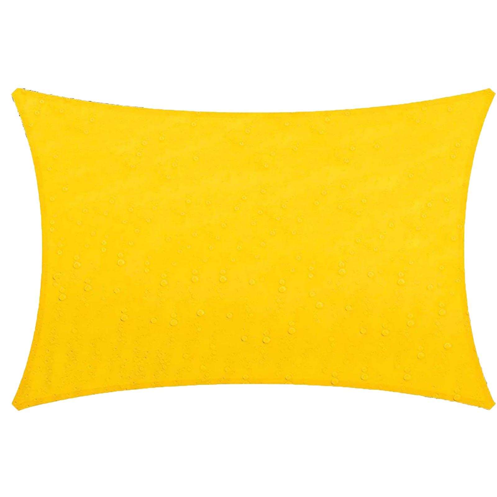 Voile d'ombrage rectangle auvent de jardin en tissu jaune résistant