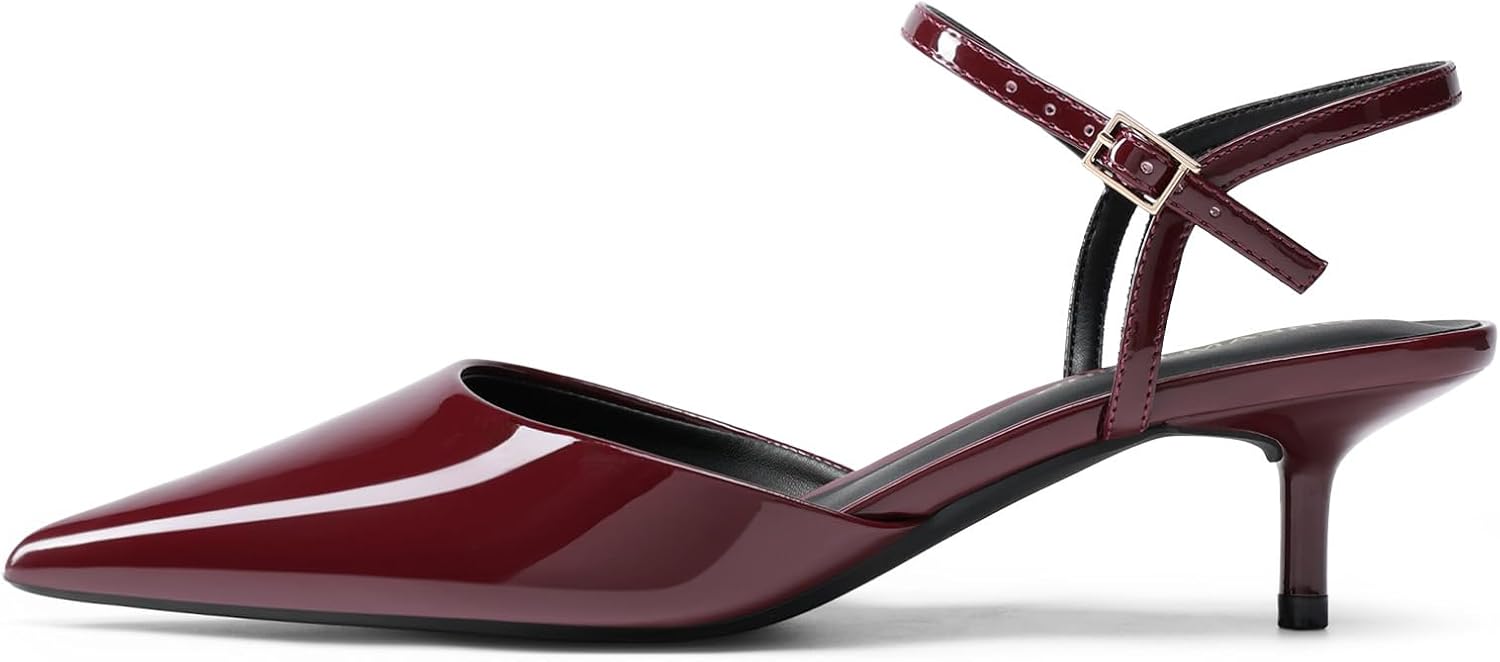 DREAM PAIRS Kitten Heels for Women Pointed Closed Toe Low Stiletto Pumps Comfortable Dress Wedding Formal Shoes DREAM PAIRS Kitten Heels for Women Pointed Closed Toe Low Stiletto Pumps Comfortable Dress Wedding Formal Shoes